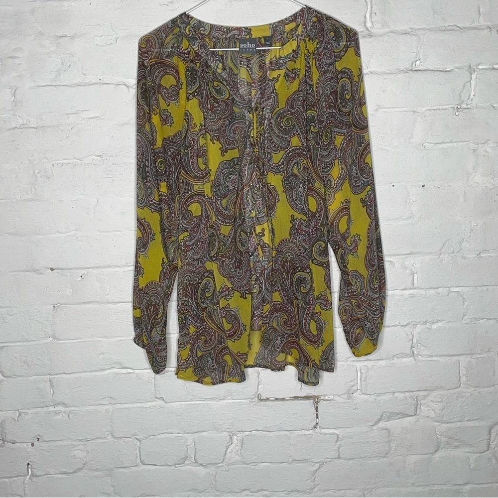 Soho New York & Company Jeans Blouse S